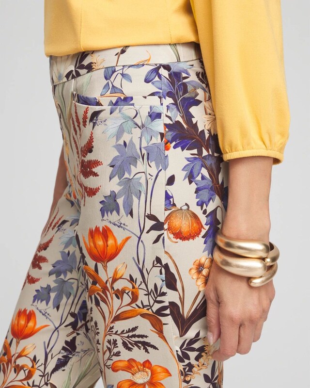Brigitte Autumn Print Ankle Pants - image 4
